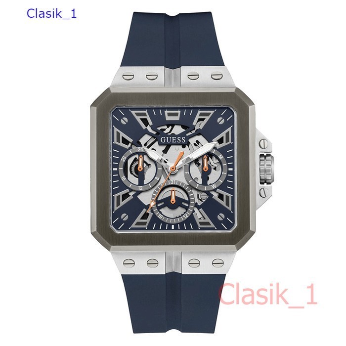 Original 100% GUESS Gents Watch LEO Navy 2 Tone - GW0637G1