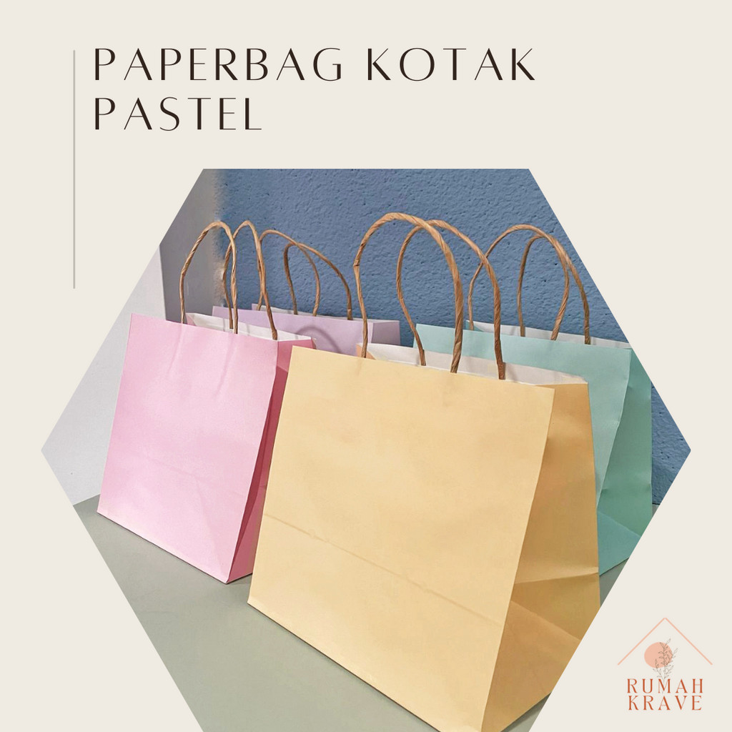 

RUMAH KRAVE - Paperbag Kotak Pastel