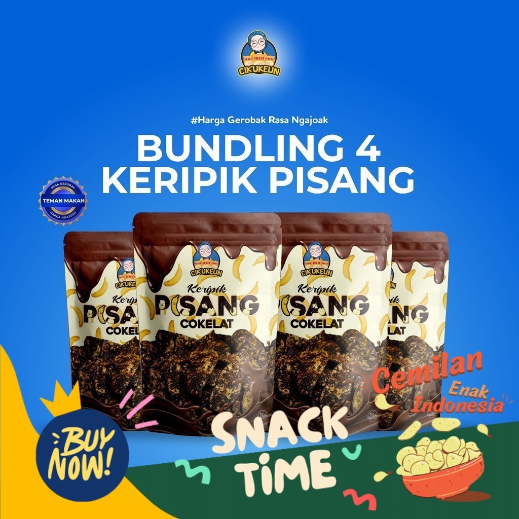 

PROMO SPESIAL CIKUKEUN - Paket Keripik Pisang Coklat Bundling 4