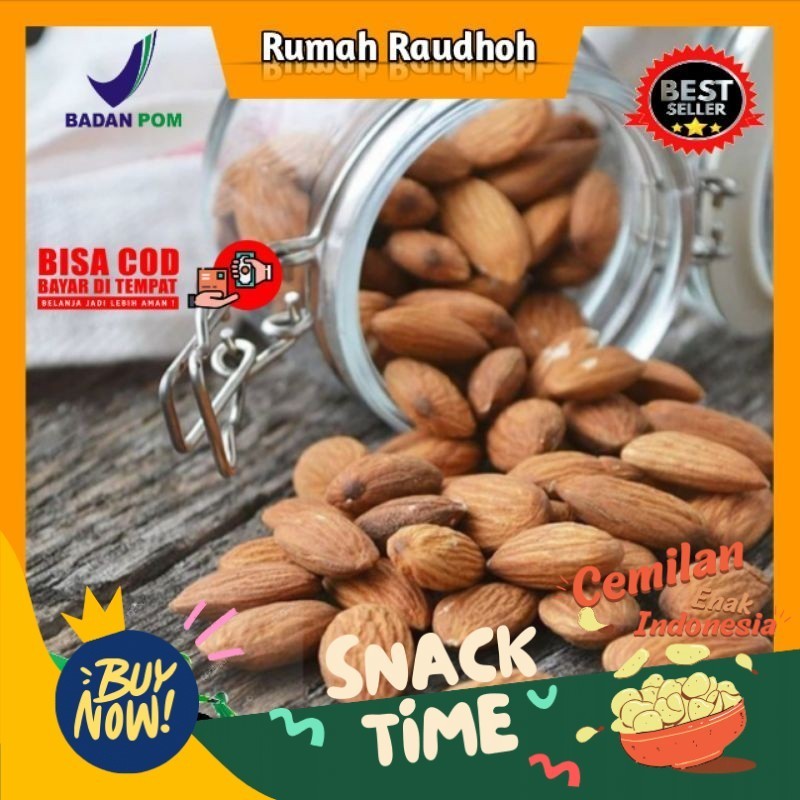 

Special Diskon KACANG ALMOND PANGGANG KUPAS / KACANG ALMOND ROASTED 250 GR / CEMILAN SEHAT IBU HAMIL / MENURUNKAN KOLESTEROL / BAGUS UNTUK KULIT DAN KECERDASAN OTAK