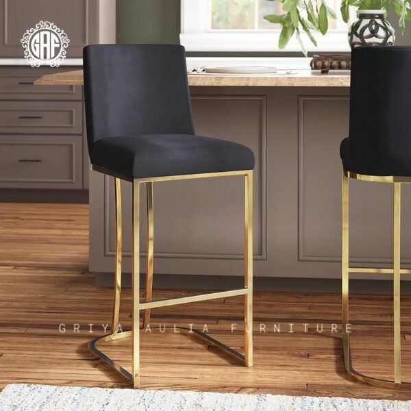 Kursi bar stainless gold terbaru kursi bar modern