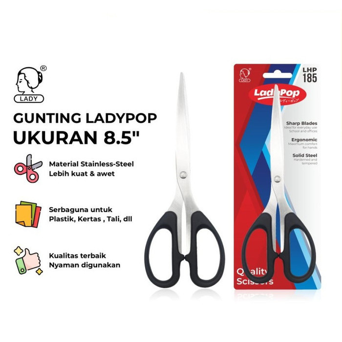 

Gunting Kertas Tajam Stainless Besar 8.5 Inch 8.5" Scissors 848 185