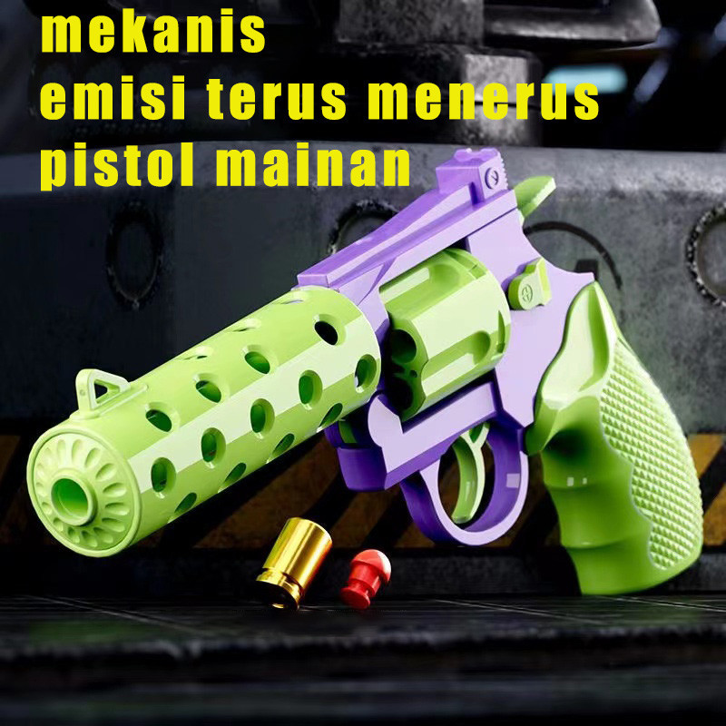 【COD】Pistol Mainan/Revolver Lobak Pistol Mainan Berulang/Model Simulasi Pistol Mainan Anak-anak/Pist