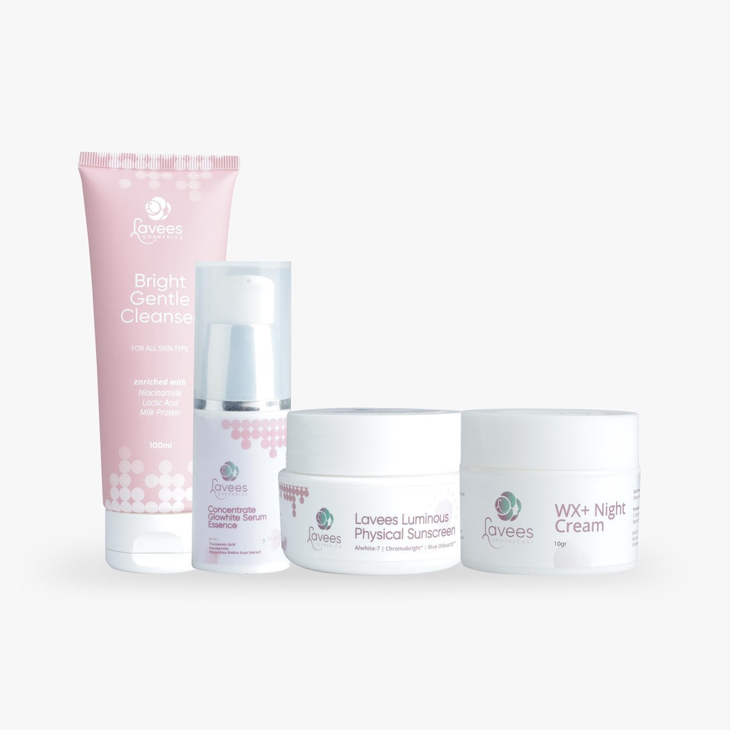 [PAKET FLEK & MELASMA GLOWHITE BRIGHTENING] Platinum SKINCARE By Lavees Cosmedics Mengatasi Melasma 