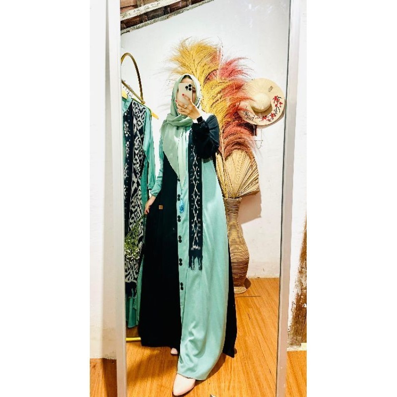 DAILY DRESS TWOTONE WARDAH By Fareecha.id