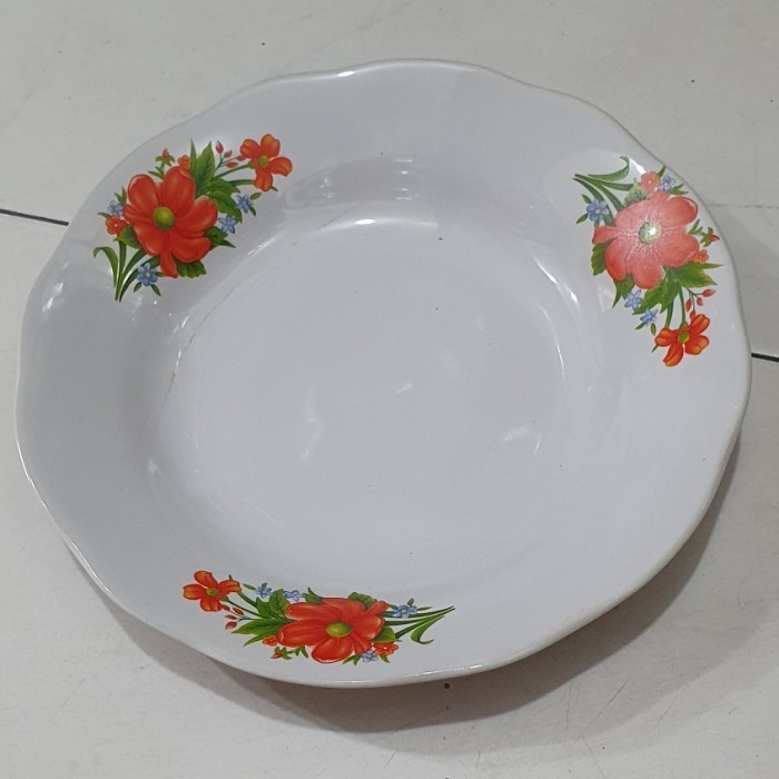 Piring 9 inch batu isi 1 lusin (grab & gojek)