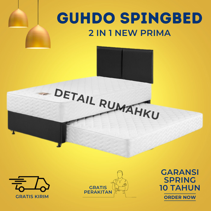 PROMO RAMADHAN SALE Guhdo Springbed New Prima 2 In 1 - 120x200 - Fullset Termurah - Kasur Bawah