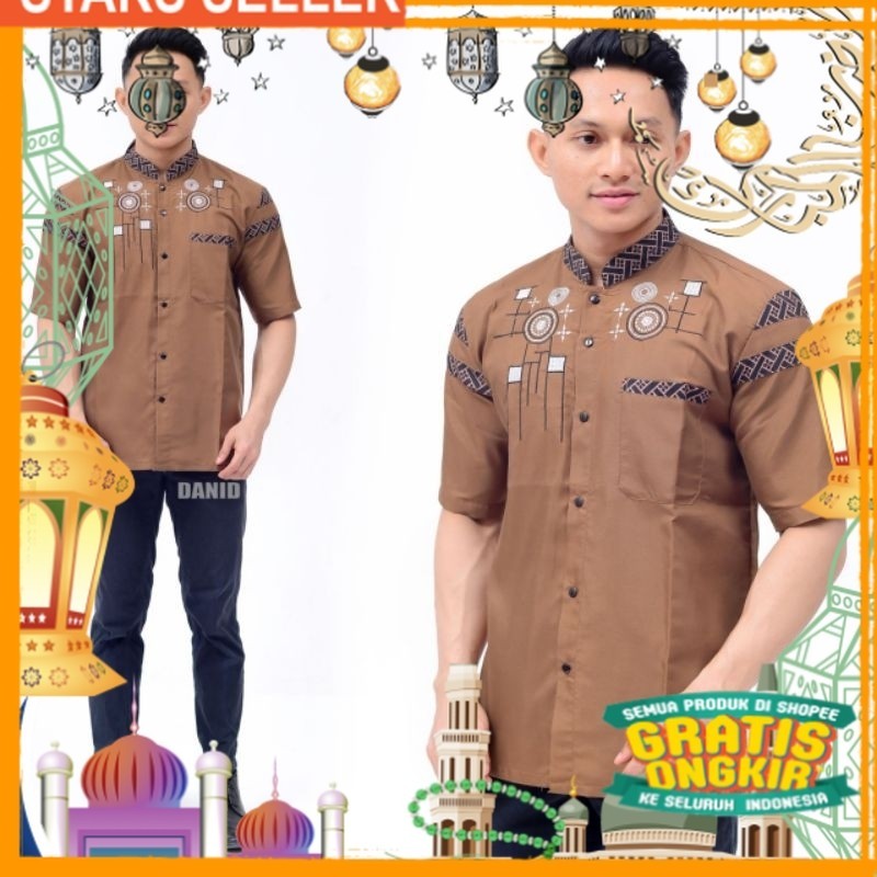 Kemeja Koko syubbanul muslimin koko azzahir koko baju/ hitam putih merah biru kuning hijau