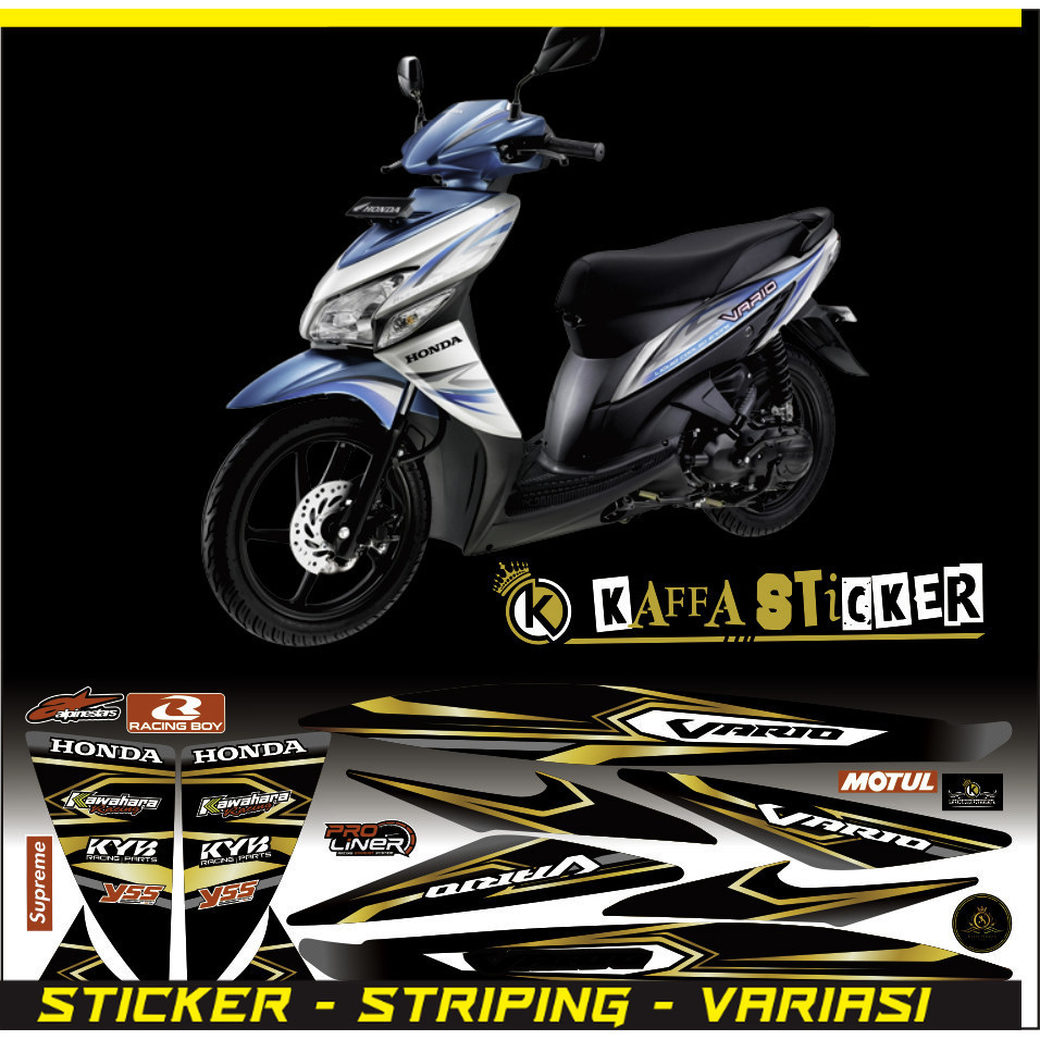 STRIPING TERLARIS Striping Vario 110 Karbu Cw - Striping Variasi List Vario 110 Karbu Cw Racing