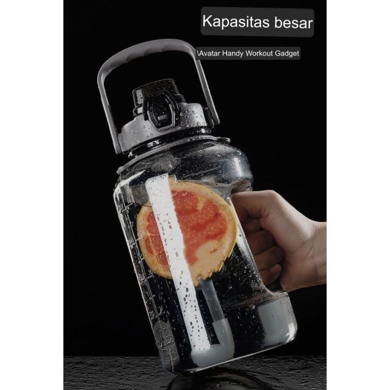Botol Air Minum 2.5L dan 1.5L Botol Minum Besar Olahraga Sport Water Bottle Tempat Air Portable Gym 