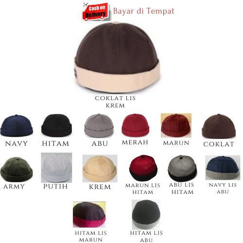 YFC topi miki hat polos dewasa terbaru/peci miki hat/topi pria/topi baret muslim