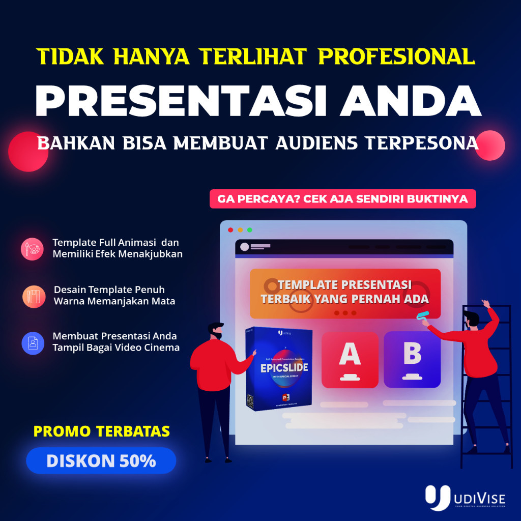Template Ajaib EPICSLIDE - 7000+ Template Powerpoint Full Animasi dan Efek Premium Murah
