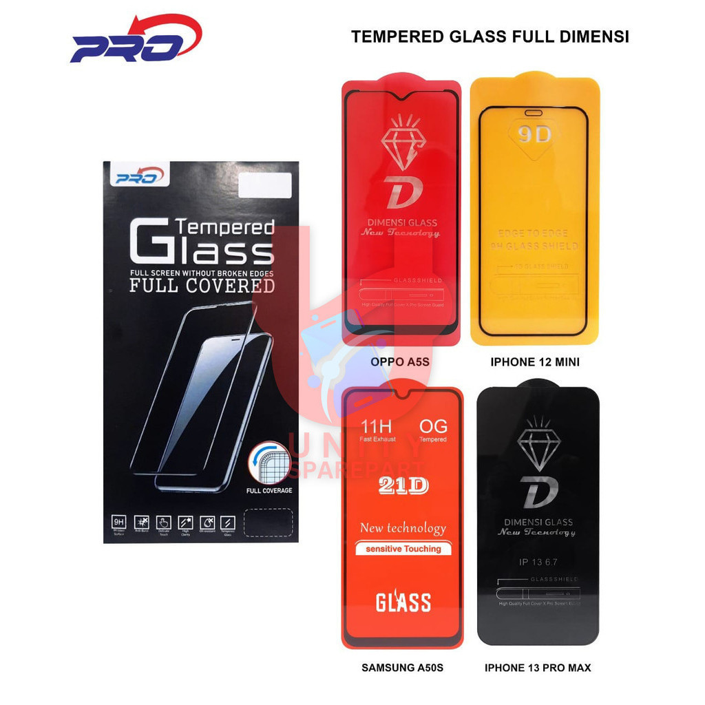 ANTI GLASS DIMENSI FULL COVERED REALM3 U1 / REALM3 XT / REALM3 2 PRO