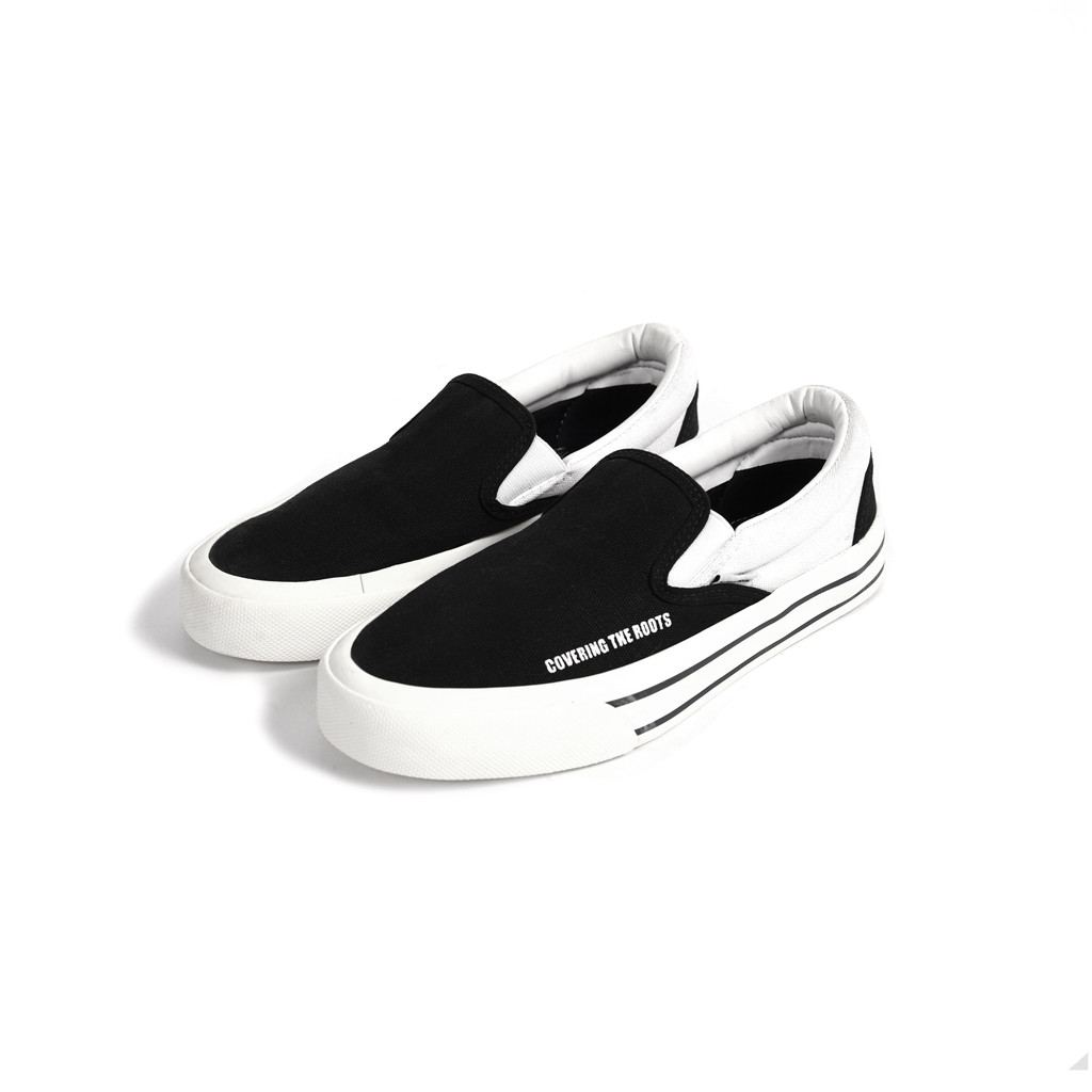 The Don's House SPEAR BLACK - Sepatu Slip On Casual Pria Wanita 39-44