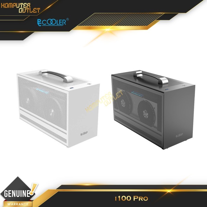 PCCooler Mini i100 Pro Mesh Casing Komputer | PC Cooler i100 Pro Mesh ITX PC Case