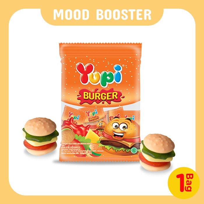 

Yupi Gummy Burger Bag 105 gr