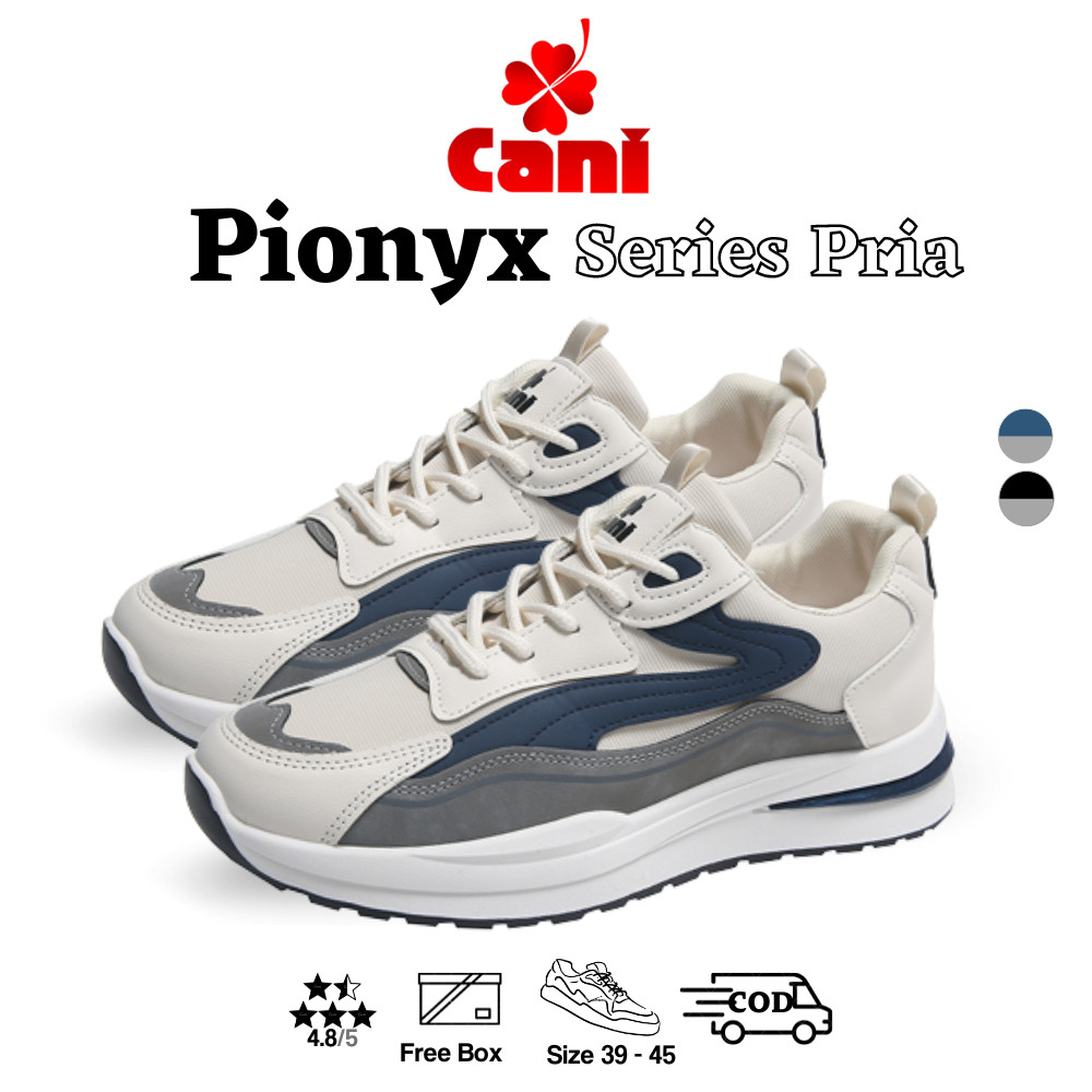 𝗦𝗛𝗢𝗣𝗘𝗘 — "Free Box" (Size 39 - 45) Pionyx Sepatu Pria Sneakers Sport Fashion Kasual Import