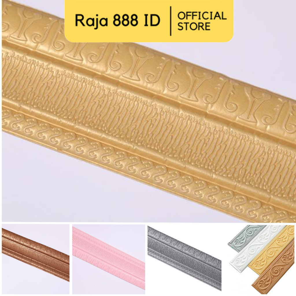 RAJA888 [Premium] 3D List Border Foam Pembatas Pengganti Gipsum Les Alternatif Moulding by
