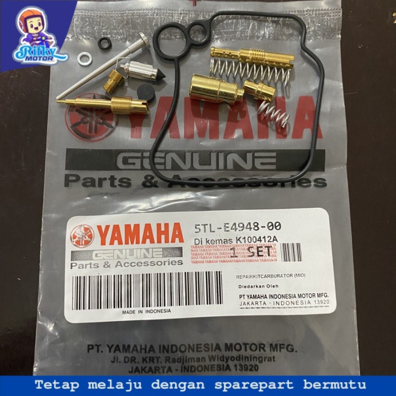 5TL REPAIR KIT MIO SPORTY SMILE KARBU OLD LAMA FINO SOUL YAMAHA MOTOR REPAIRKIT KARBURATOR PILOT JET