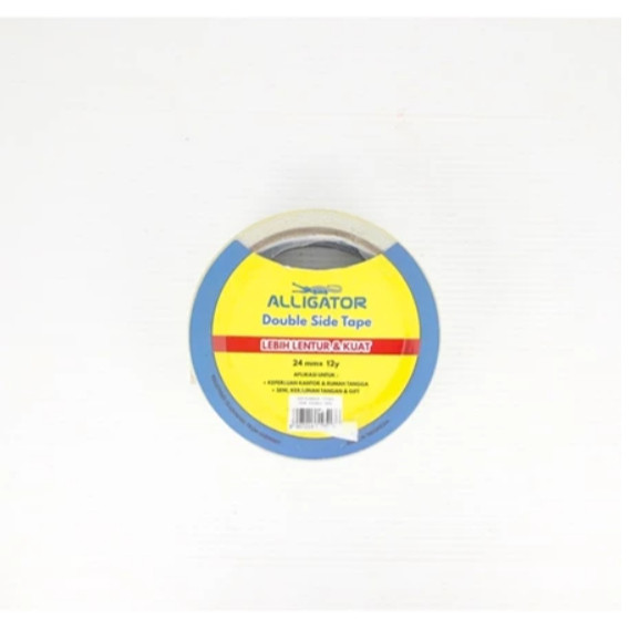 

Alligator Double Tape 24MMx12Y Shrinking 1BYL - Double Tape Alligator 1 Inch