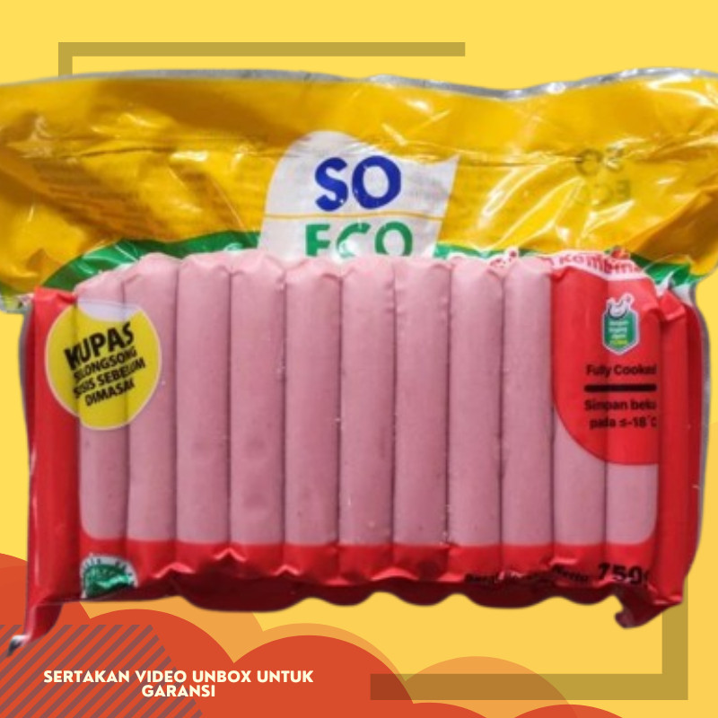 

Sosis Ayam SOSIS MERAH SO ECO So Eco Sosis Merah Ayam 750 gr gram