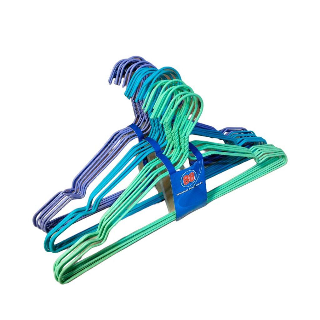 Hanger Kawat Warna Gantungan Baju Kawat Anti Slip dan anti karat Hanger Dewasa
