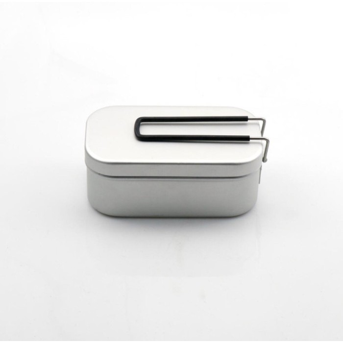 Mess Tin Messtin box foldae handle Bushcraft Camg bukan Trangia - silver