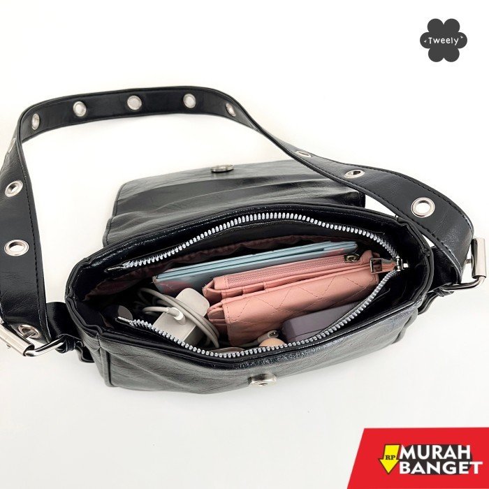 tas selempang wanita simple elegan Sally Shoulder Bag - Tweelyforbag - Tas Selempang Wanita - Tas Wa