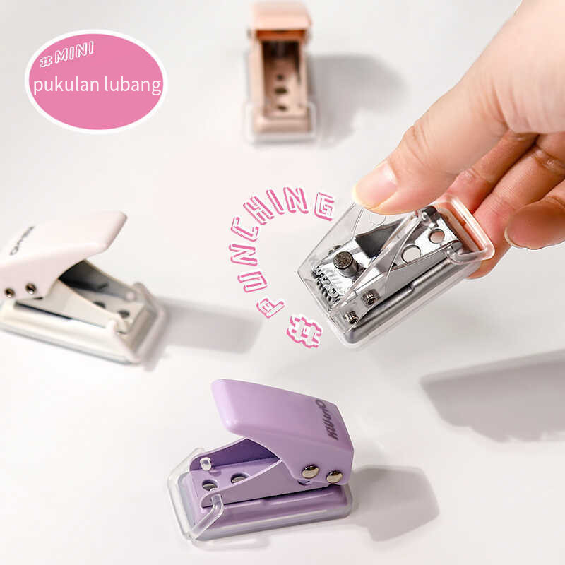 

Mini Pembolong Kertas Satu Lubang Portabel Pelubang KertasMini Cute—Hibio Present