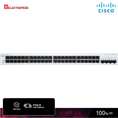 CISCO CBS220-48T-4X 48-Port Gigabit Managed Network Switch with SFP+