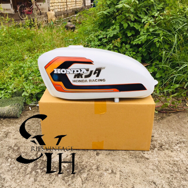 tangki honda cb100 tangki honda cb press tangki honda cat putih glosy