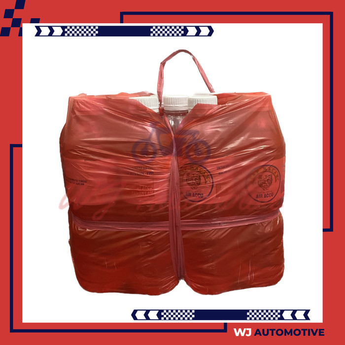 Air Accu Motor Mobil Merah 1 Liter Air Aqua 1Liter Aki /1 botol