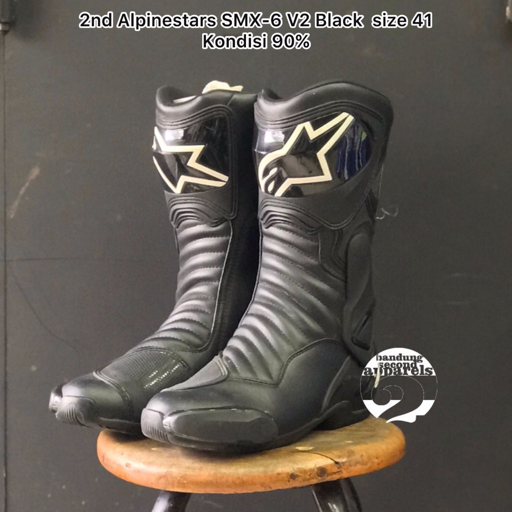 promo diskon 70% 2nd Alpinestars SMX-6 V2 Boots size 41 Waterproof second
