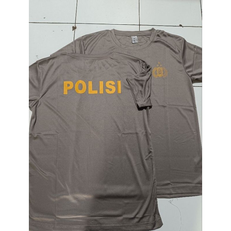 Kaos Jatah Polri / Kaos Coklat Jatah Polri / Kaos Jersey Jatah Polri / Kaos Jatah polisi