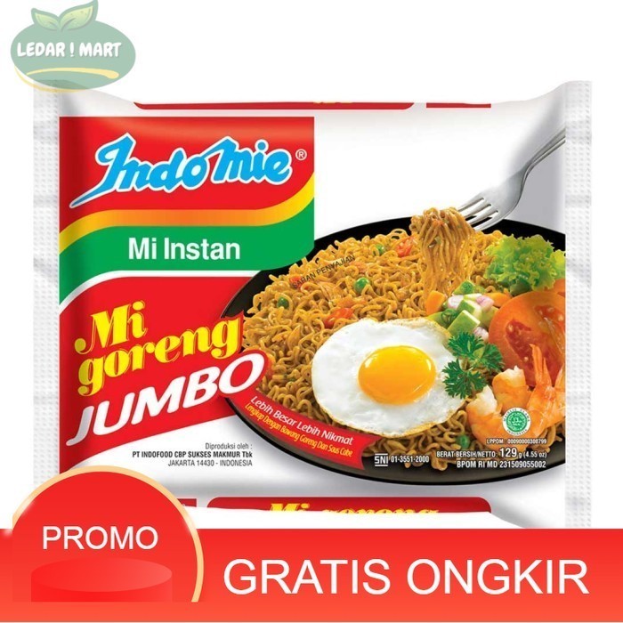 

Indomie Goreng Jumbo Mie Instan 129 gram