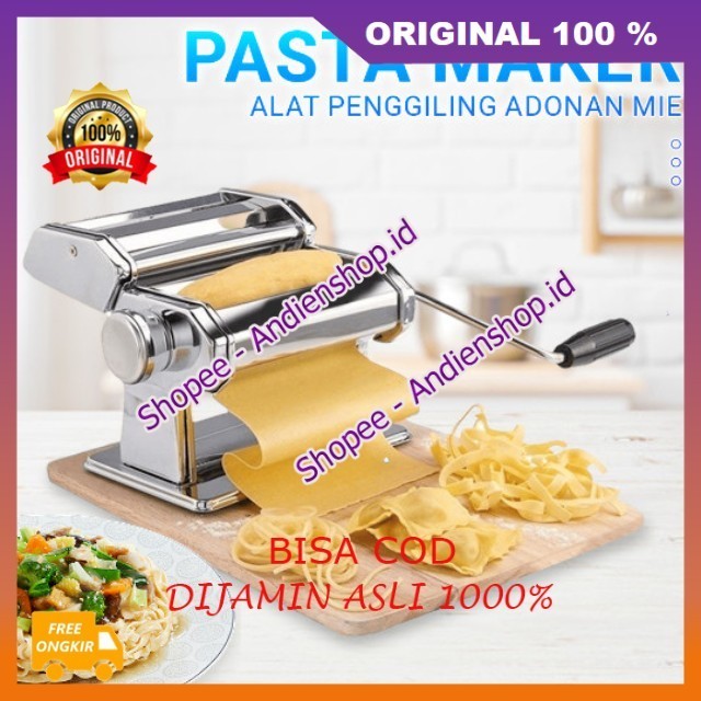 Pasta Maker Atlas Gilingan Mie Molen Pangsit Alat Penggiling Atau Pembuat Adonan Mie 100% ASLI