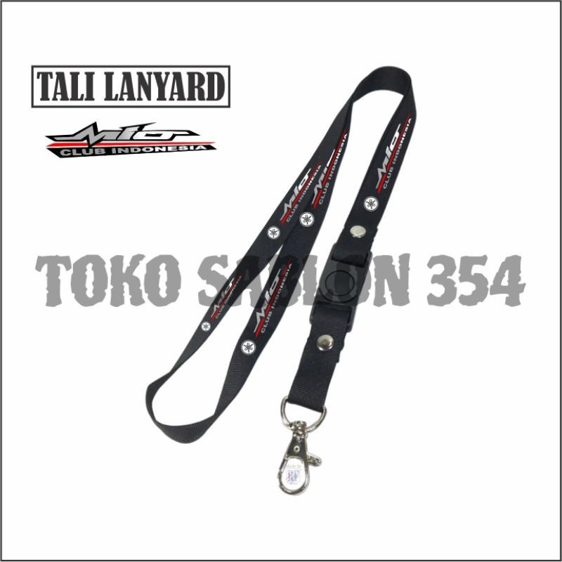 

Gantungan kunci MIO tali lanyard merek motor gantungan leher id card name tag By Ews.co