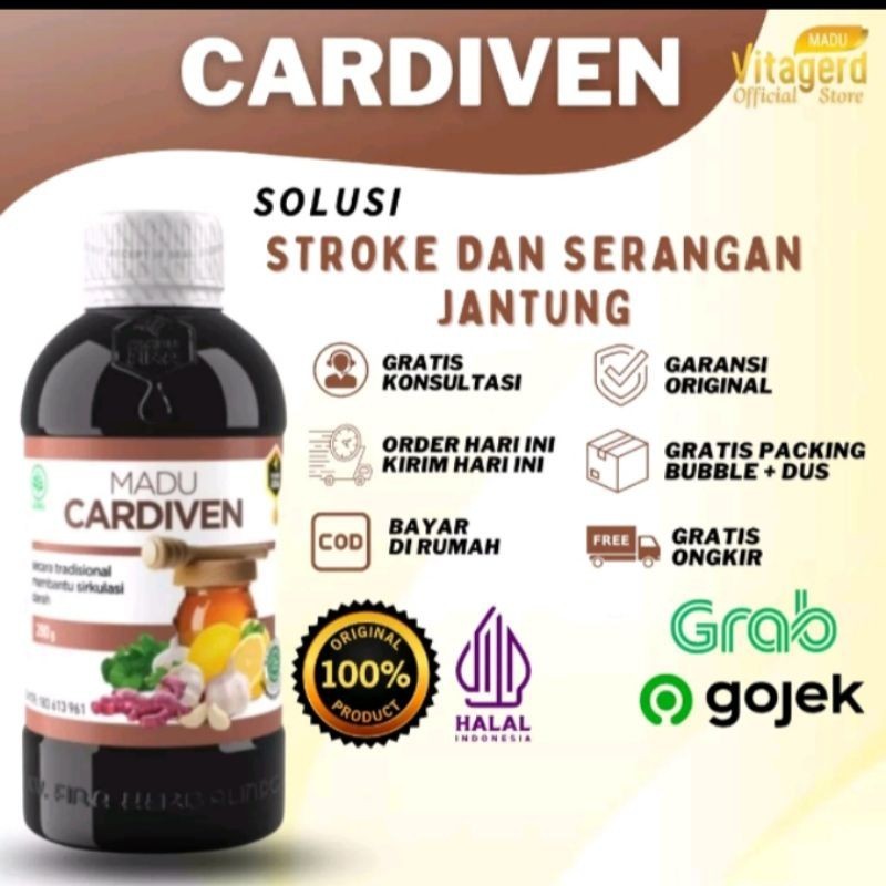 

madu cardiven asli original isi 280.