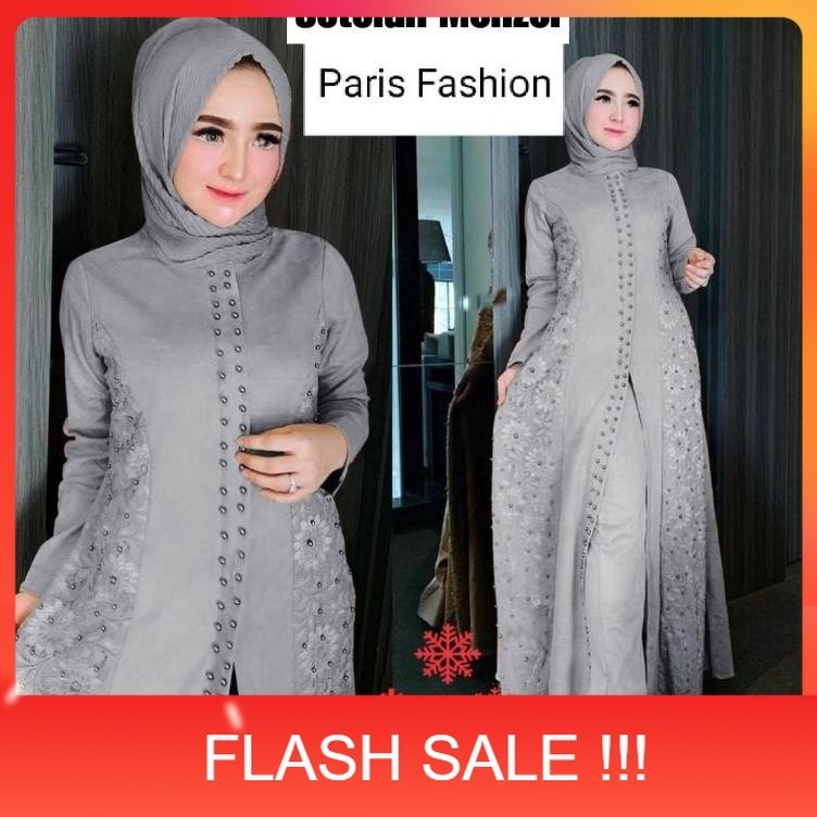 PROMO A12U PAKAIAN SETELAN WANITA MUSLIM ST MENZEL / ADA SIZE JUMBO DAN KECIL M,L,XL,XXL /GAMIS SETE