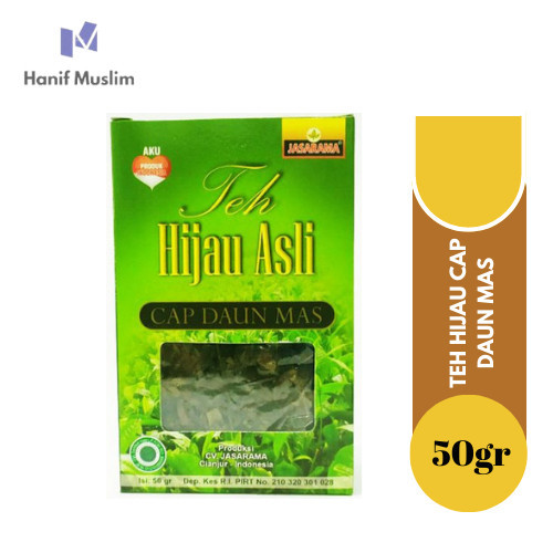 

Teh Hijau Asli Herbal Organik Cap Daun Mas - 50 gram bq