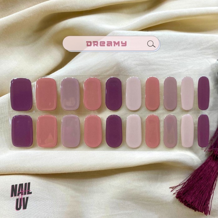 (NEW) -Nail UV it Sticker - Teknologi Gel UV Sticker Kuku Premium - Dreamy
