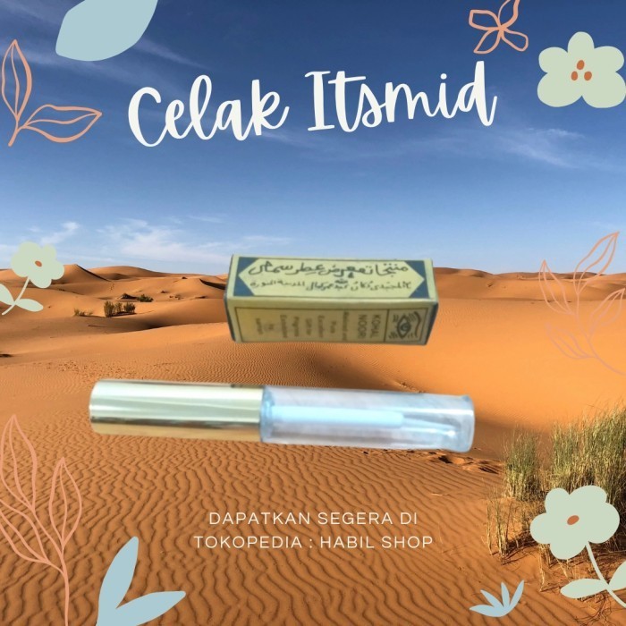 (NEW) -Celak Arab Itsmid/FreeTempat Kuningan Celak/Celak Saudi/Celak Mata - itsmid+botol