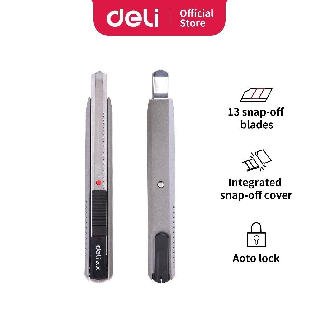 

Deli Cutter Kunci Otomatis Pisau Baja SK5 Kunci Otomatis - E2036