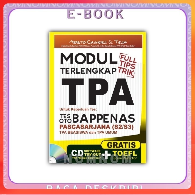 

Beli 3 Gratis 1 MODUL TERLENGKAP TPA TES OTO BAPPENAS