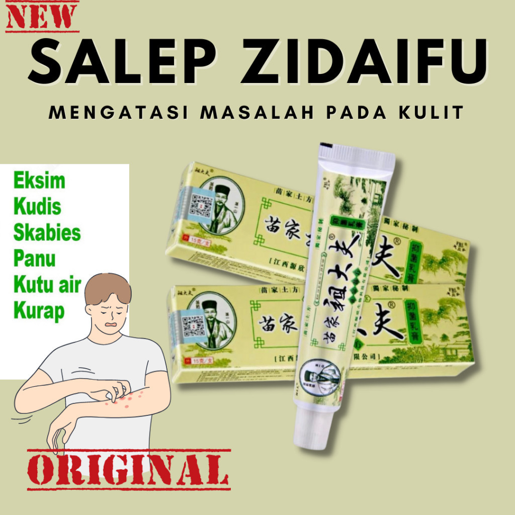 

COD Ampuh Salep Zudaifu asli 100 % Original untuk obat kulit gatal /jamur kulit / kurap kulit / obat kulit gatal Panu