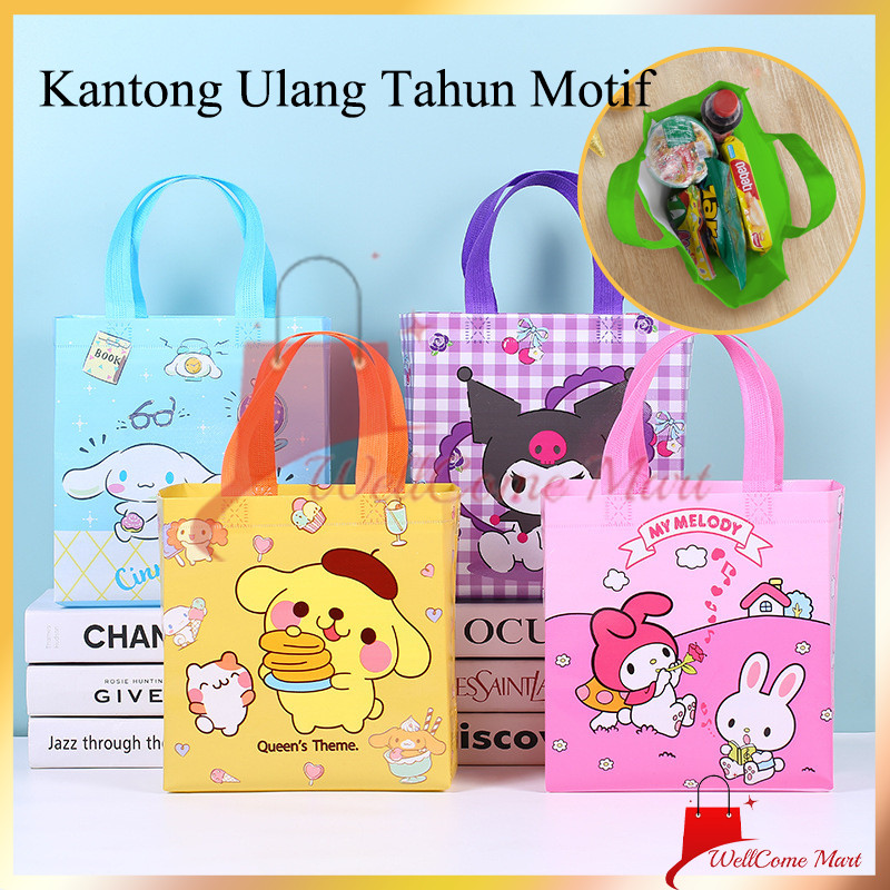 

Kantong Ulang Tahun Motif / Bag Birthday Anak Snack Bag / Tas Ulang Tahun Motif Cinnamorol Melody Kuromi