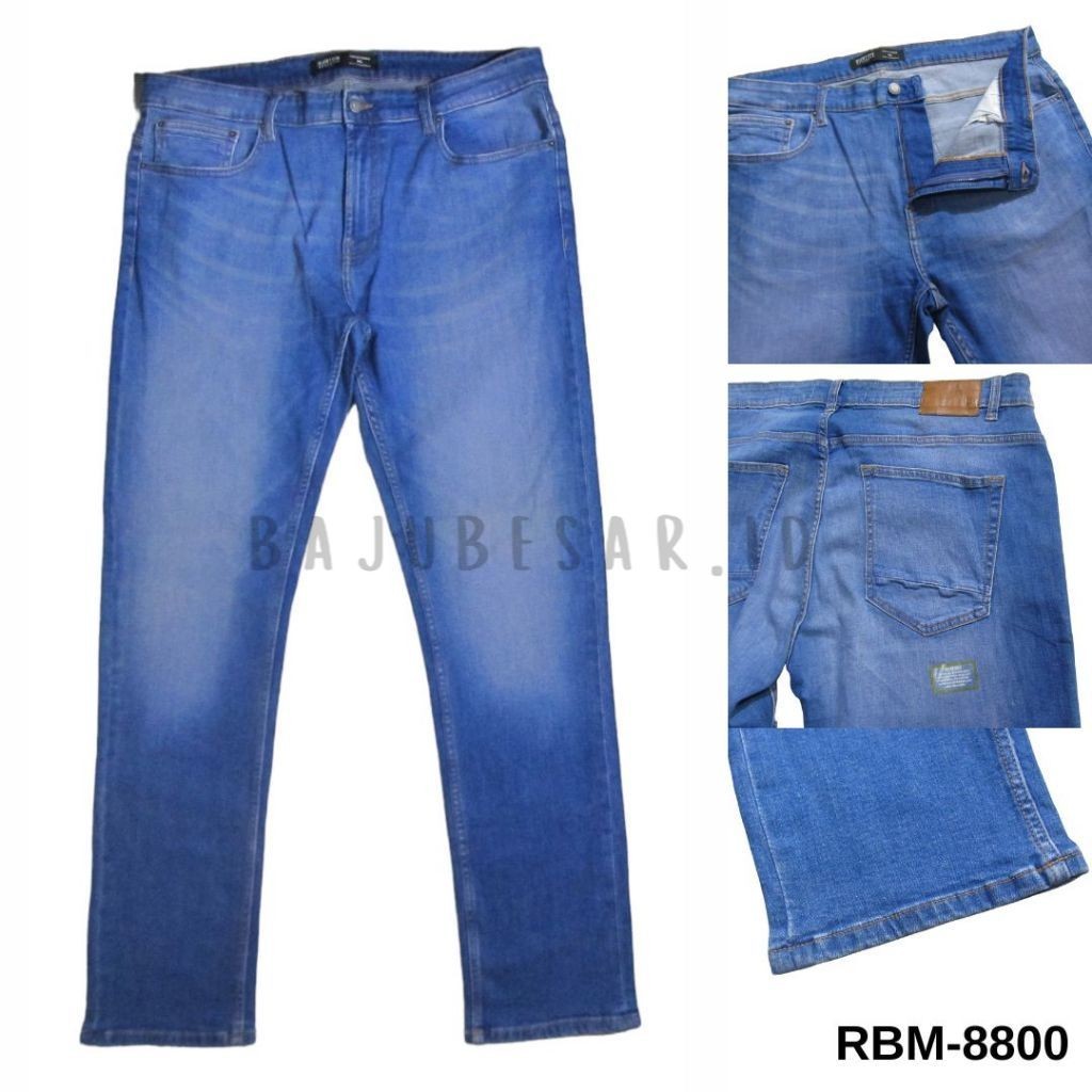 BAJUBESAR.ID RBM-8800 CELANA JEANS PANJANG PRIA BURTON BIGSIZE JUMBO SIZE 40L