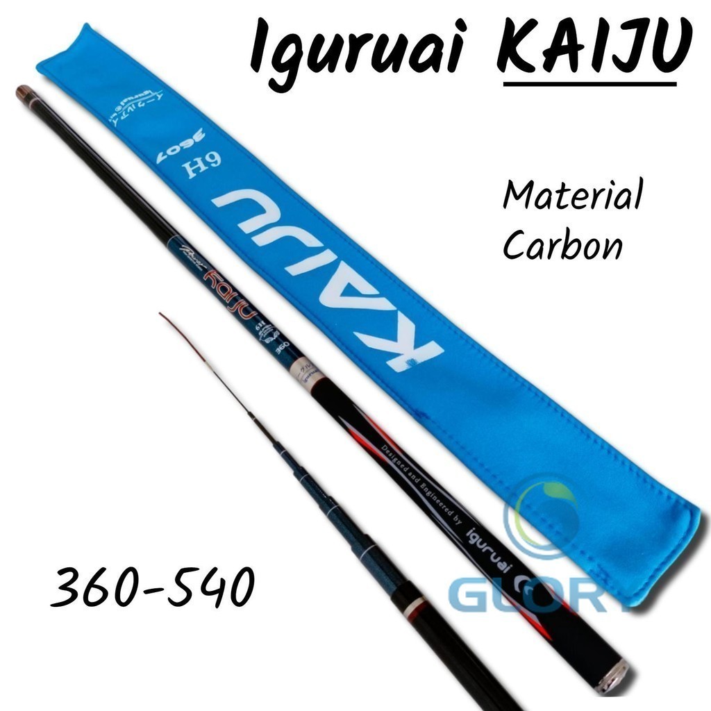 Iguruai Kaiju 360 450 540 Action 6h Joran Tegek Ruas Panjang Bahan Carbon Rod High Sensitive Desigh 