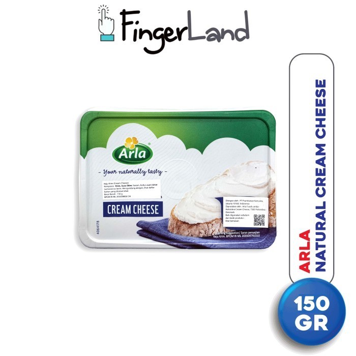

ARLA Natural Cream Cheese 150 Gr Keju Krim Alami & Packing Styrofoam