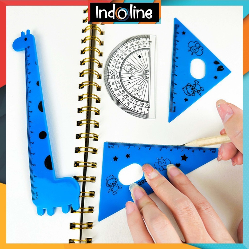 

Penggaris Set 4 Busur Derajat Penggaris Segitiga Anak Sekolah Import COD ℒ 1135